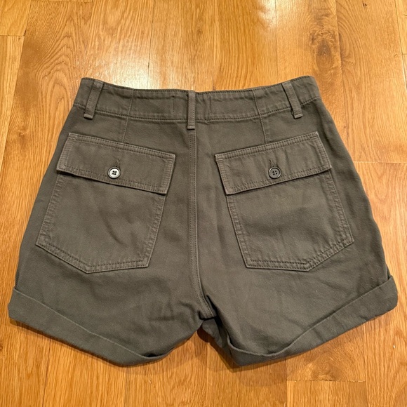 Reformation Army Green Utility Shorts - Picture 3 of 6